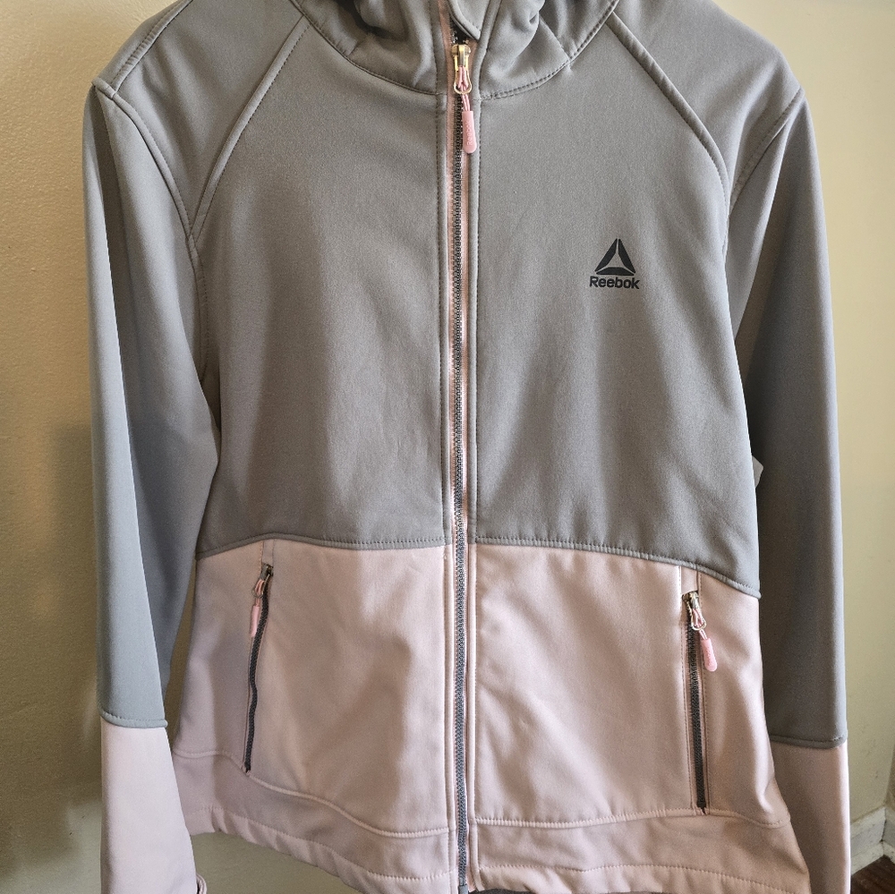 Reebok Women's Gray and Pink Jacket